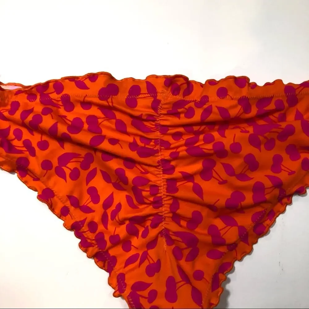 Salt+Cove TANGERINE Ruffled Bikini Swim Bottom